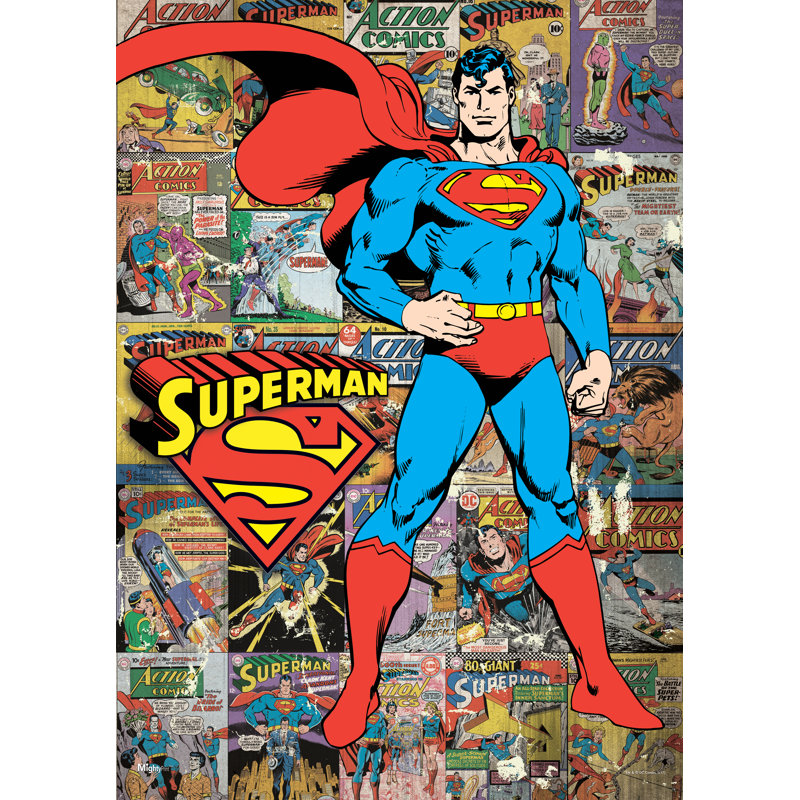 MightyPrint Superman Dc Comic Classic MightyPrint Wall Decor | Wayfair